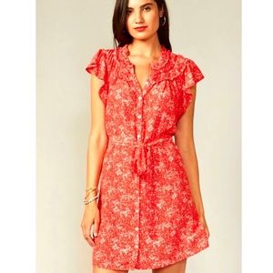 EUC Greylin Lenza Gathered Detail Print Dress